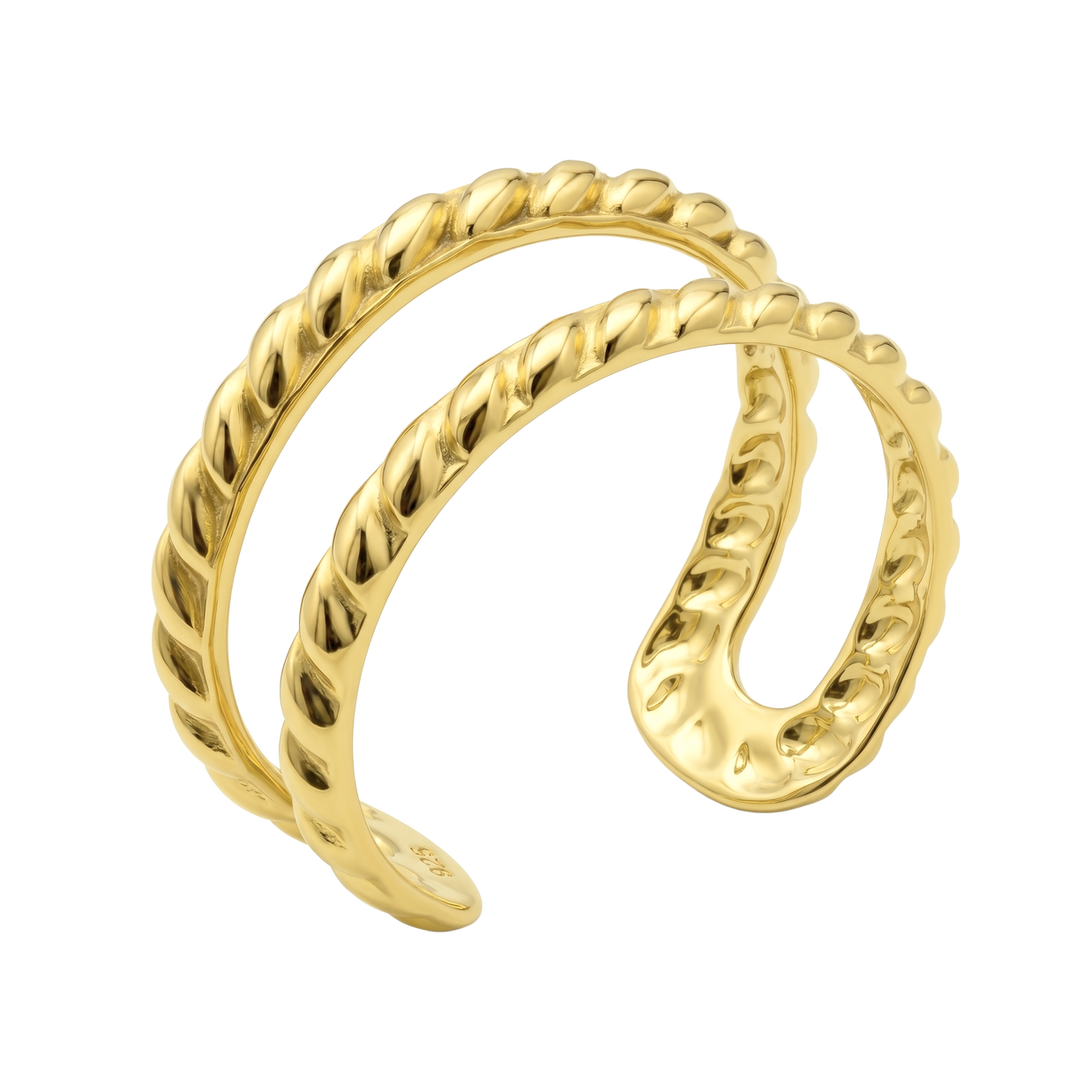 Triple Band Rope Ear Cuff EC-735