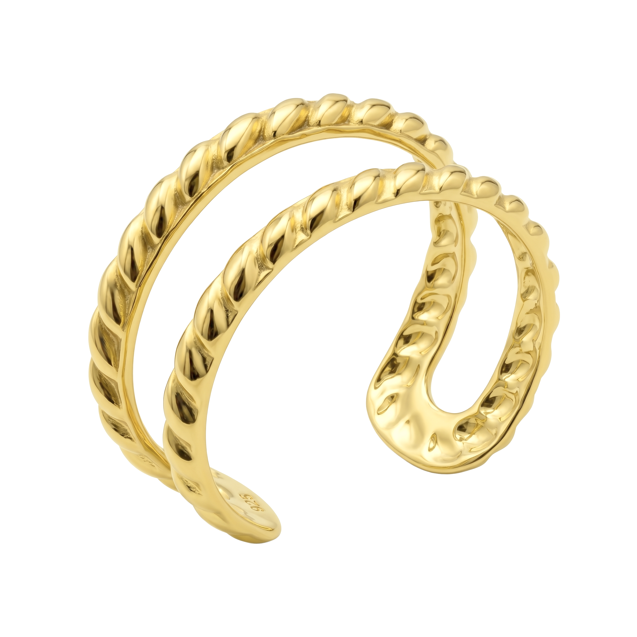 Triple Band Rope Ear Cuff EC-735