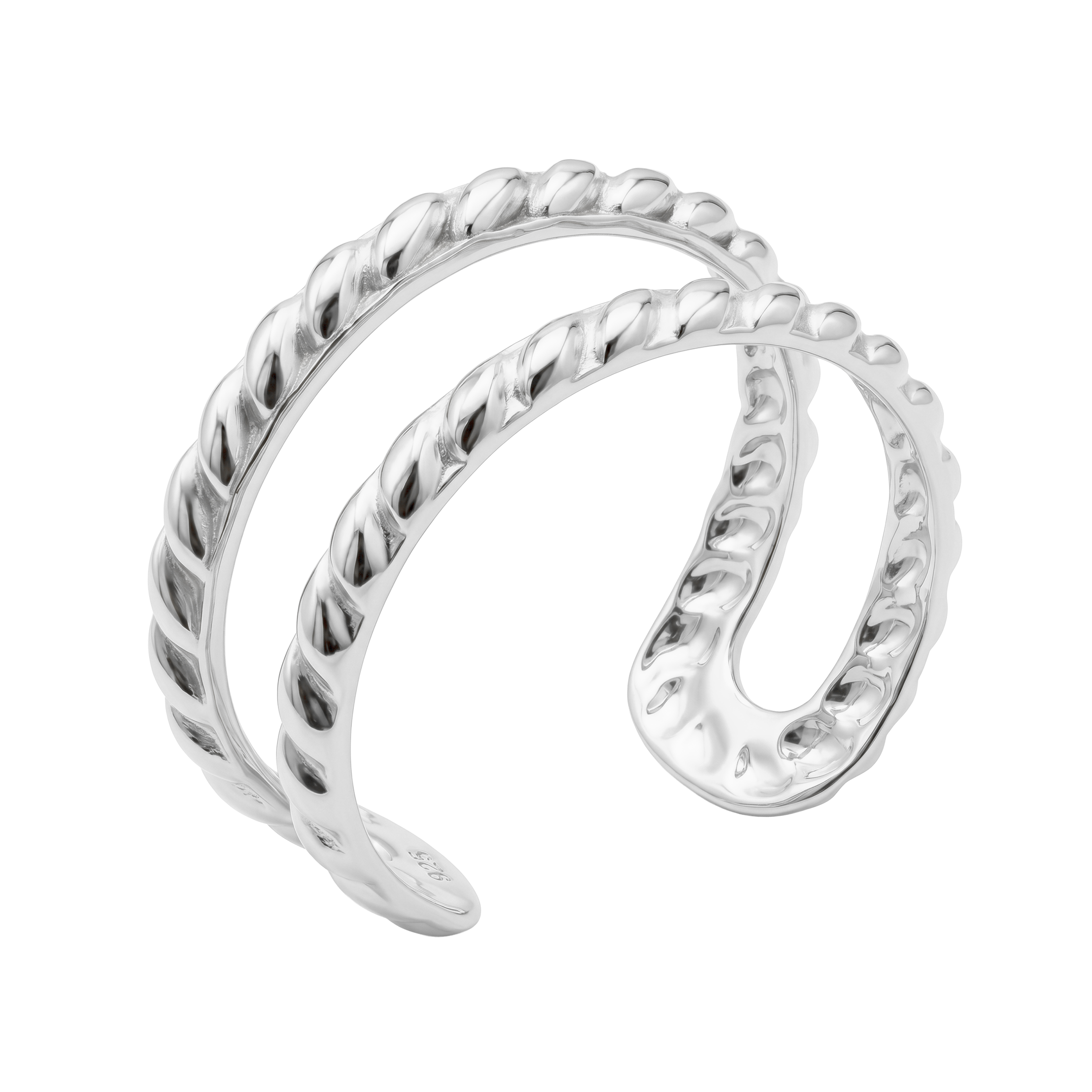 Triple Band Rope Ear Cuff EC-735