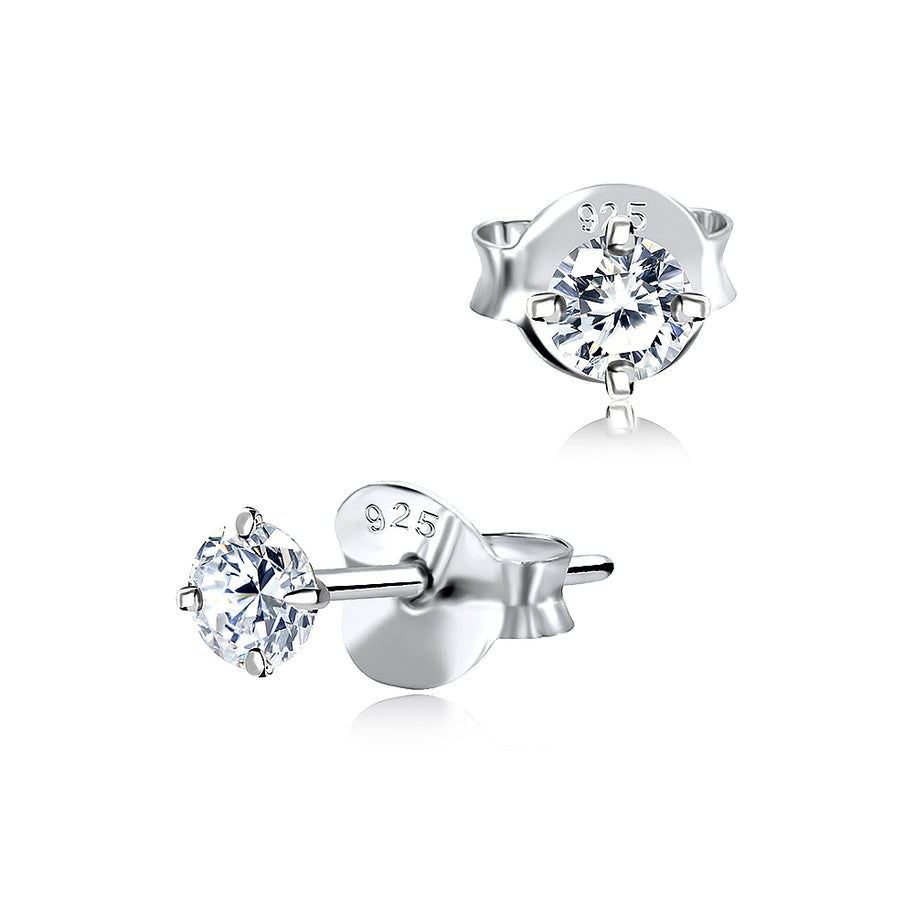 Classic CZ Stud Earrings ECS-01-3