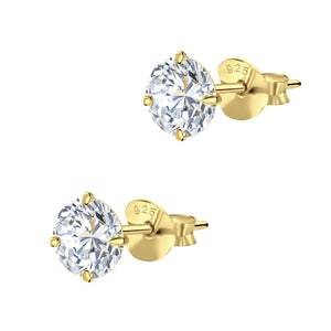 Classic CZ Stud Earrings ECS-01-6
