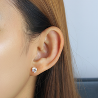 Classic CZ Stud Earrings ECS-01-6