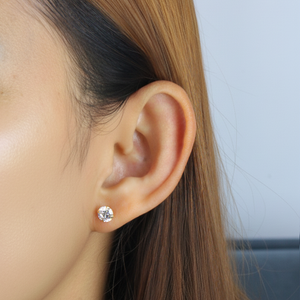 Classic CZ Stud Earrings ECS-01-6