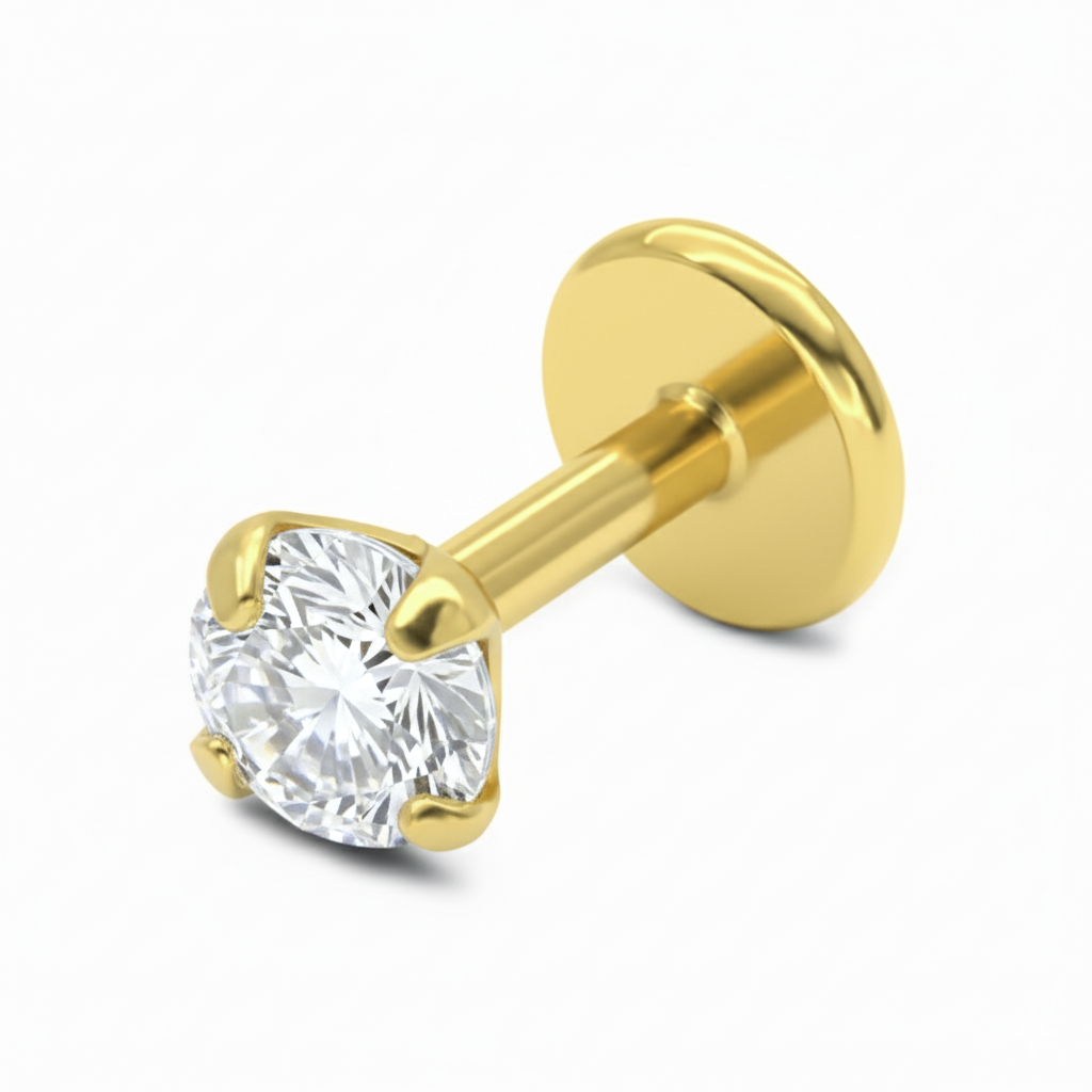 Prong-Set CZ Ear Piercing EFB-2142