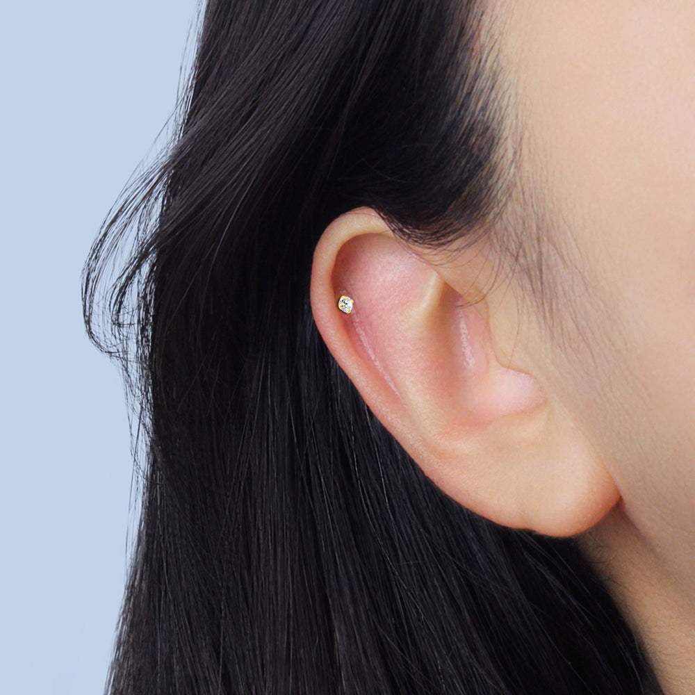 Prong-Set CZ Ear Piercing EFB-2142