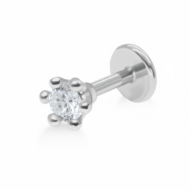 Classic Prong Setting Helix Tragus Conch Piercing EFB-2397
