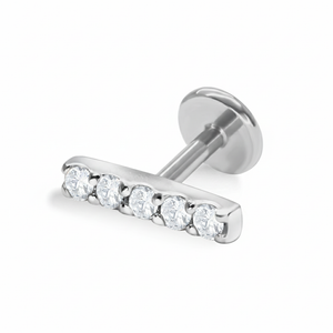 Helix Ear Piercing with 5 brilliant CZ stones EFB-2726