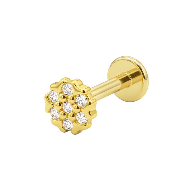 Flower Flat Back Piercing EFB-2820