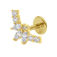 Marquise CZ Cartilage Ear Piercing EFB-2959