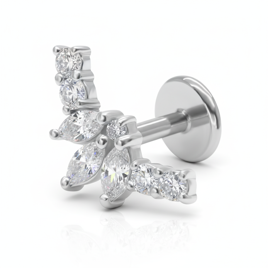 Marquise CZ Cartilage Ear Piercing EFB-2959