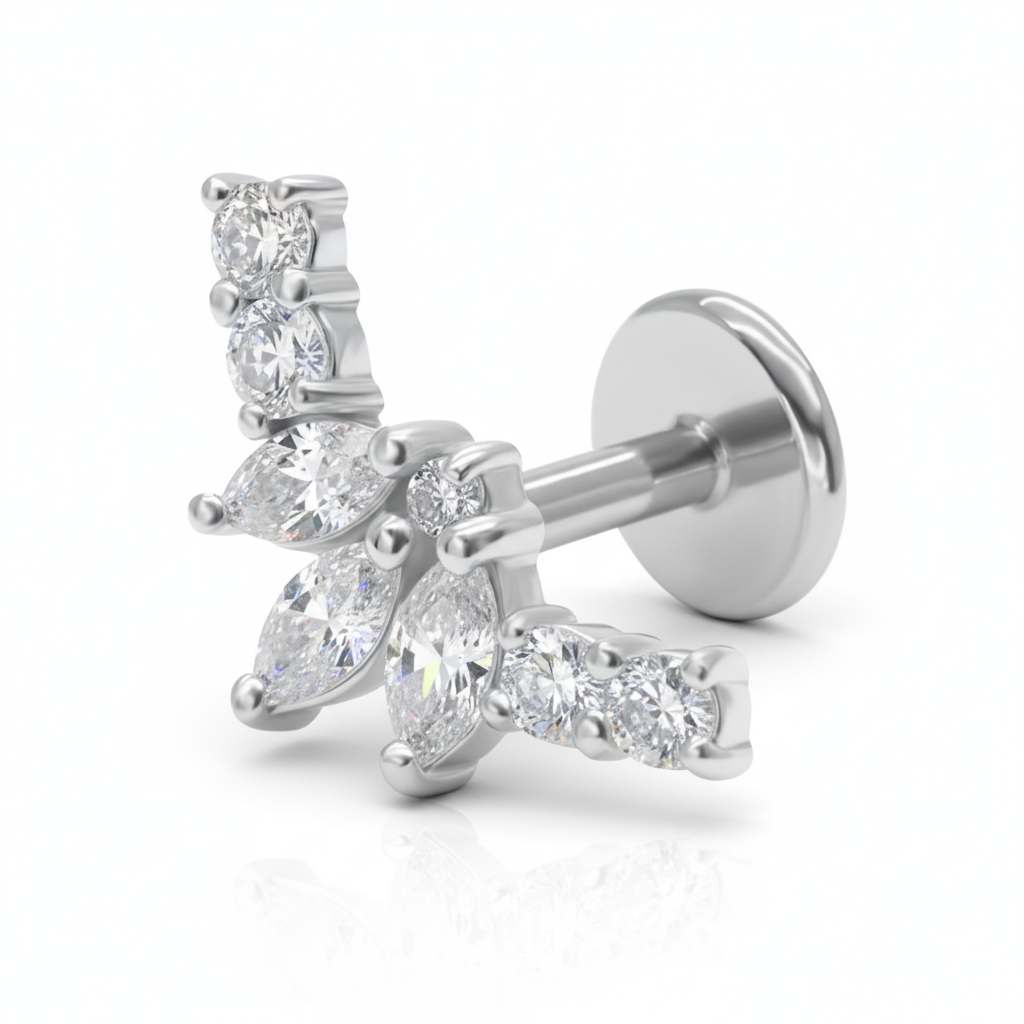 Marquise CZ Cartilage Ear Piercing EFB-2959