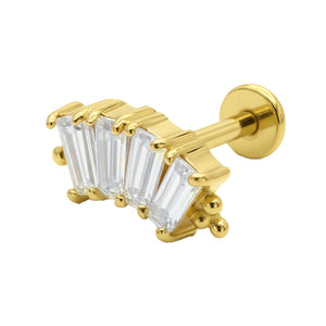 Baguette Crystal Helix Ear EFB-2979