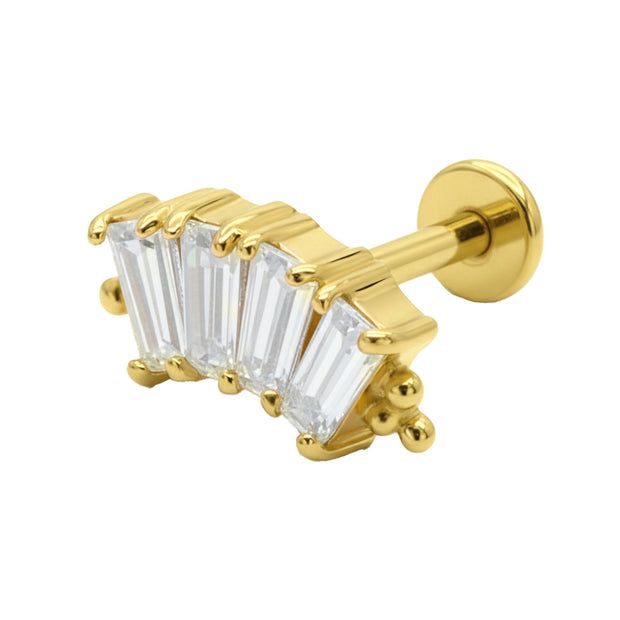 Baguette Crystal Helix Ear EFB-2979