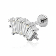 Baguette Crystal Helix Ear EFB-2979