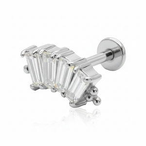 Baguette Crystal Helix Ear EFB-2979