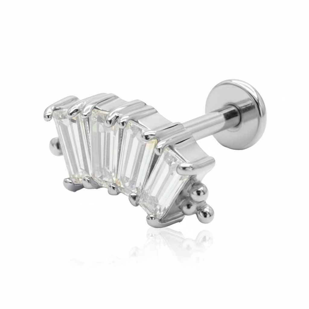 Baguette Crystal Helix Ear EFB-2979