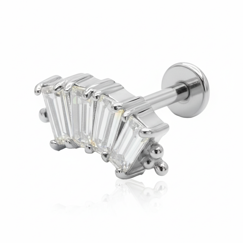 Baguette Crystal Helix Ear EFB-2979