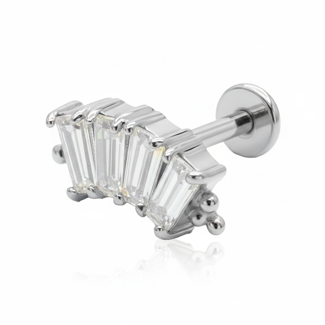 Baguette Crystal Helix Ear EFB-2979