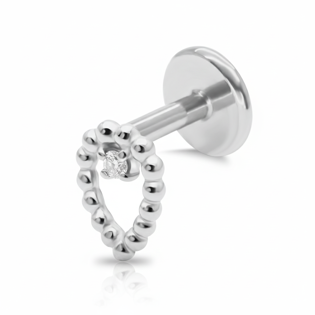 Teardrop CZ Cartilage Ear Piercing EFB-3209