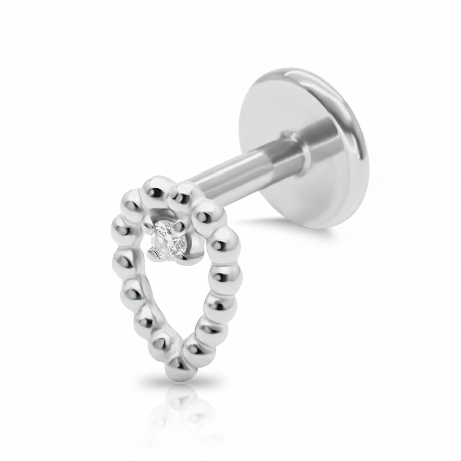 Teardrop CZ Cartilage Ear Piercing EFB-3209