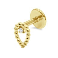 Teardrop CZ Cartilage Ear Piercing EFB-3209