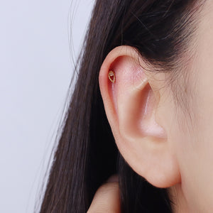Teardrop CZ Cartilage Ear Piercing EFB-3209