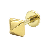 Pyramid Minimalist Flat Back Earring EFB-3236