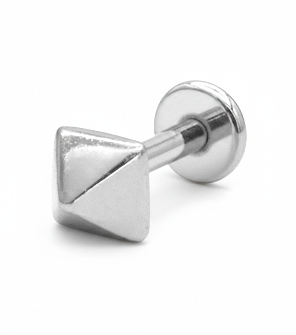 Pyramid Minimalist Flat Back Earring EFB-3236
