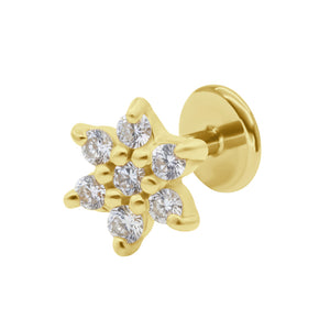 Tiny Flower CZ Helix Ear EFB-3342