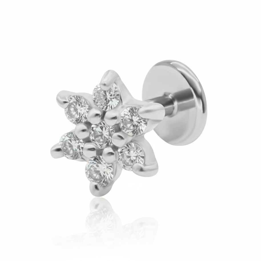 Tiny Flower CZ Helix Ear EFB-3342