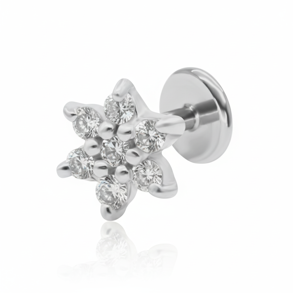 Tiny Flower CZ Helix Ear EFB-3342