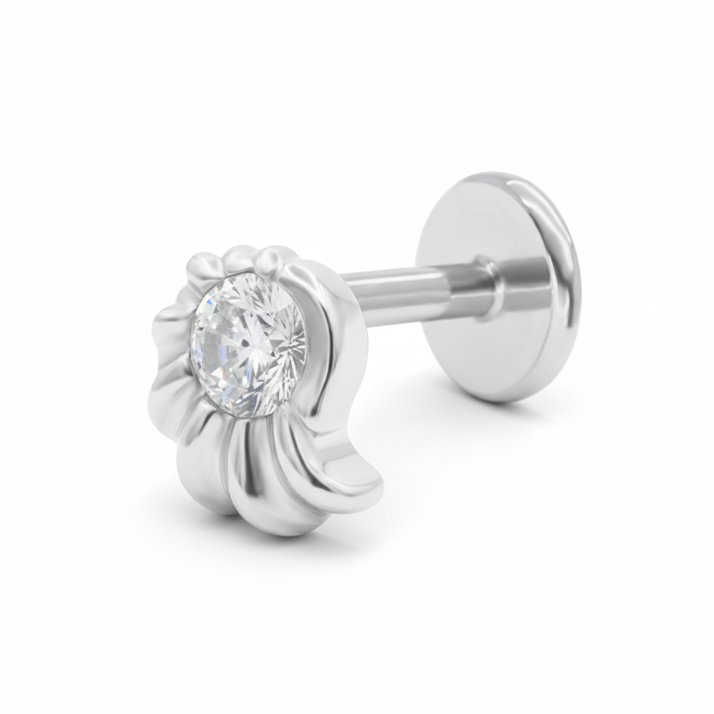 Blooming Radiance Flower Ear Piercing EFB-3695