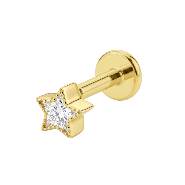 Little Star Flat Back Piercing EFB-3744