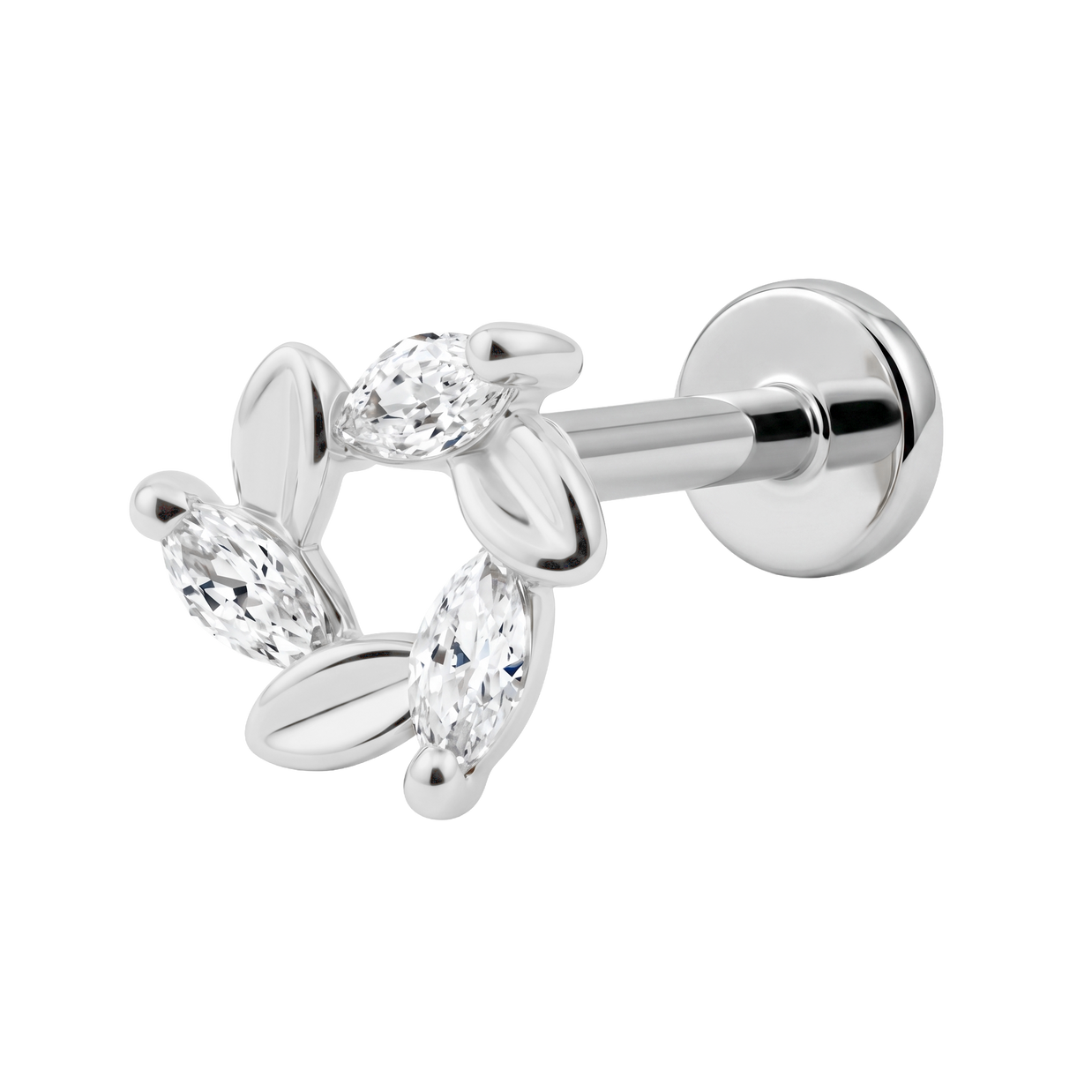 Laurel Flat Back Piercing EFB-3745