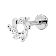 Laurel Flat Back Piercing EFB-3745