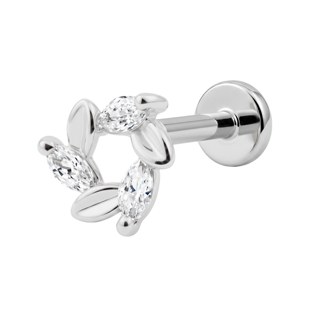 Laurel Flat Back Piercing EFB-3745