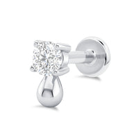 Sparkle Drop Flat Back Piercing EFB-3790