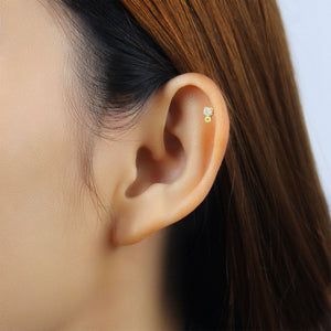 Sparkle Drop Flat Back Piercing EFB-3790
