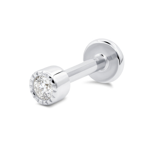 Sparkling crystal Flat Back Piercing EFB-4000