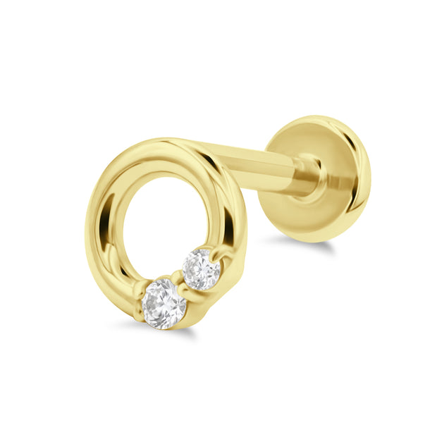 Sweet Circle Flat Back Piercing EFB-4003