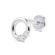 Sweet Circle Flat Back Piercing EFB-4003
