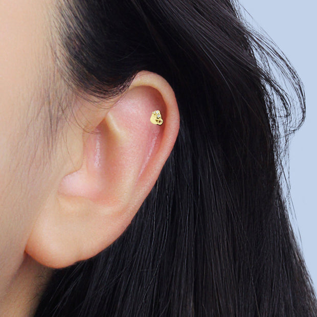 Coffee Cup Flat Back Piercing EFB-4004