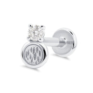 Lovely Circle Flat Back Piercing EFB-4006
