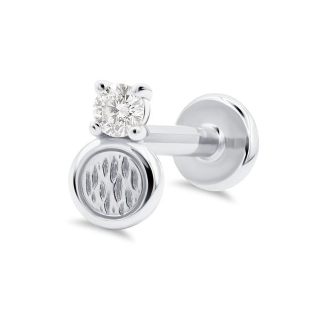 Lovely Circle Flat Back Piercing EFB-4006
