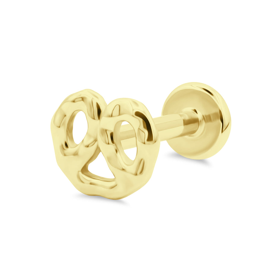 Pretzel Flat Back Piercing EFB-4008