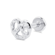 Pretzel Flat Back Piercing EFB-4008