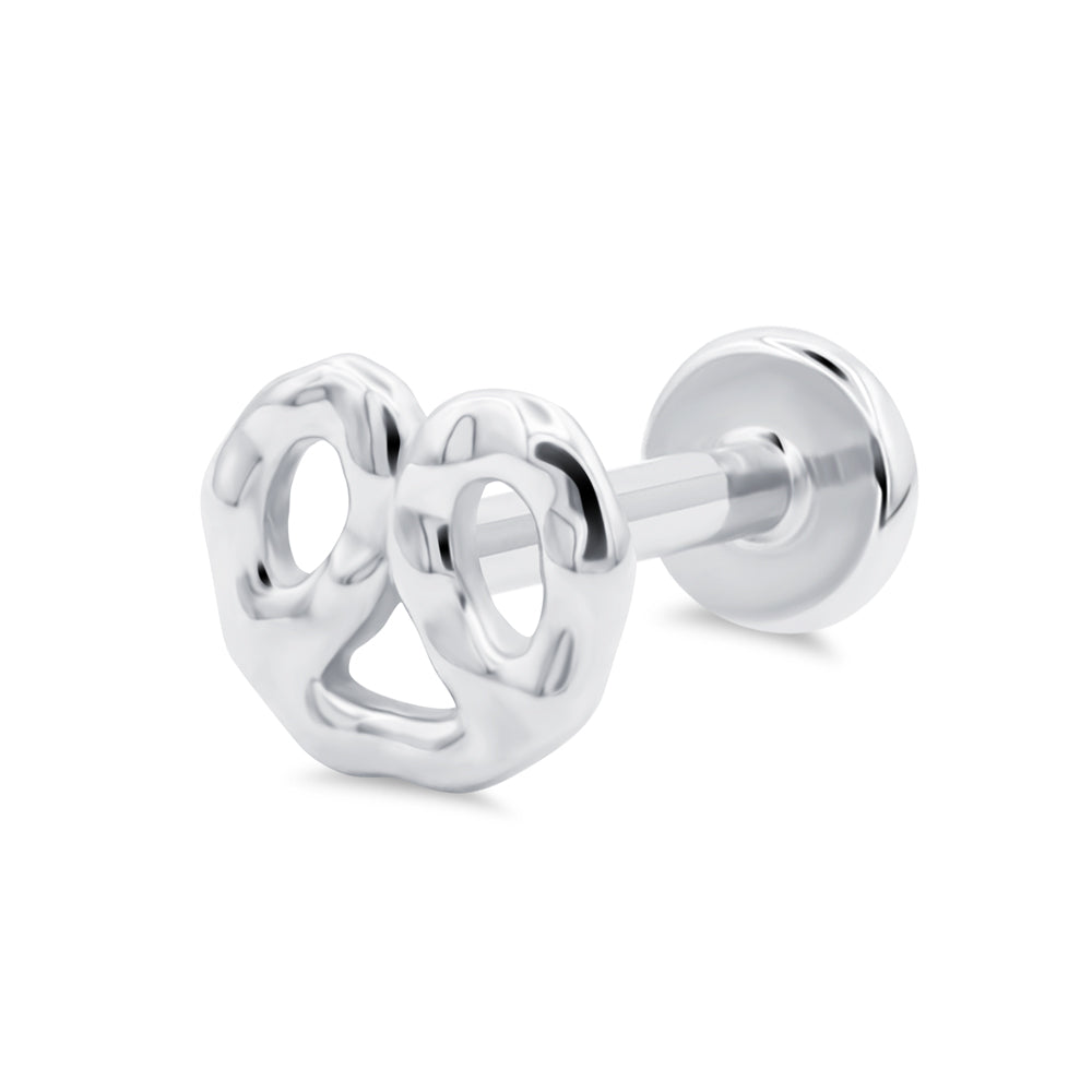 Pretzel Flat Back Piercing EFB-4008