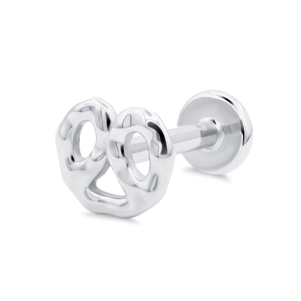 Pretzel Flat Back Piercing EFB-4008