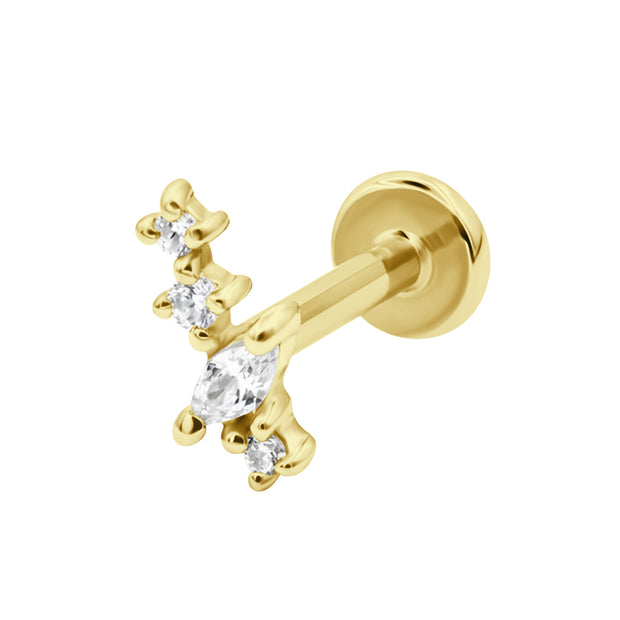 Crystal Constellation Flat Back Piercing EFB-4032