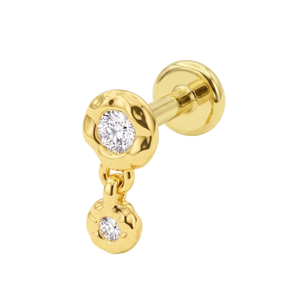 Crystal Dangling Flat Back Piercing EFB-4040